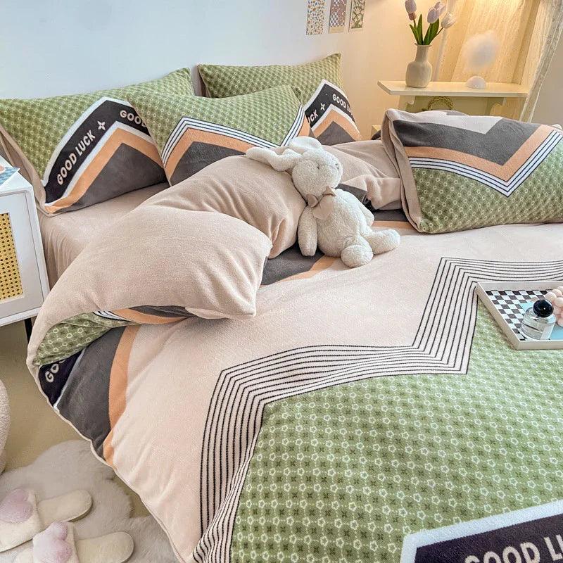 Fleece Sheets – Soft Milk Velvet Printed Bedding Sets for Winter