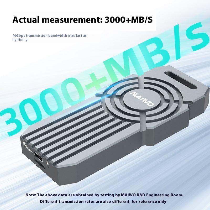 NVMe M.2 SSD Enclosure USB4 40Gbps Thunderbolt 4 External Hard Drive Case