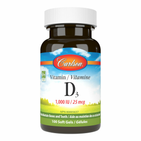 Carlson Laboratories - Vitamin D3 1,000 IU (100sg)