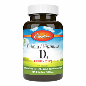 Carlson Laboratories - Vitamin D3 1,000 IU (250sg)