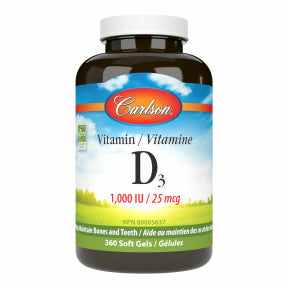 Carlson Laboratories - Vitamin D3 1000IU (360sg)