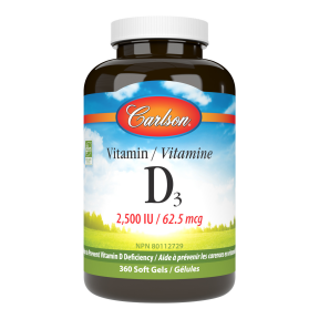 Carlson Laboratories - Vitamin D3 2500 IU 360 ct (360sg)