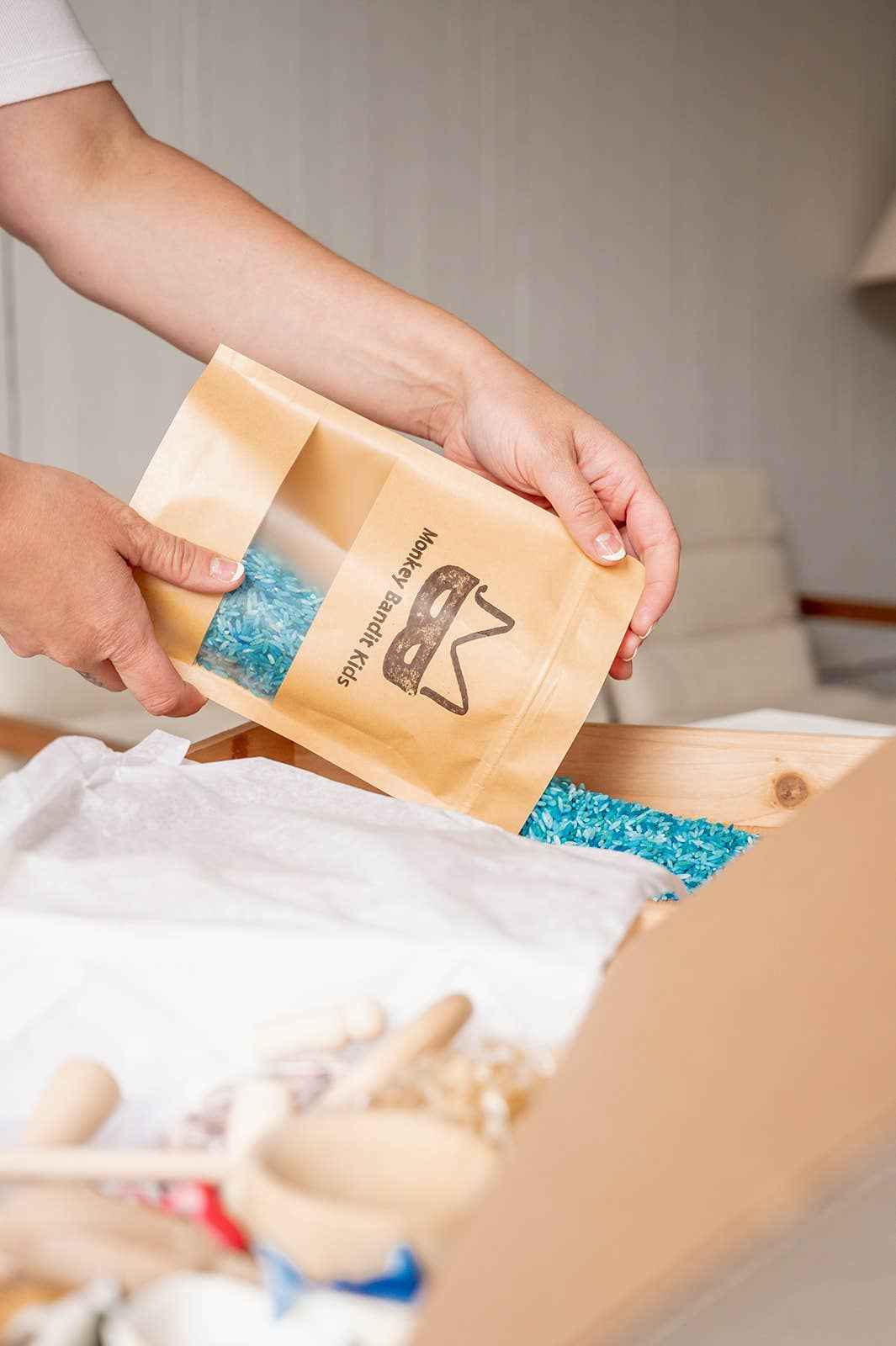 monkey bandit kids - Sensory Play Kit in A Bag – Ready To Dump & Play - Ocean - Made in Canada