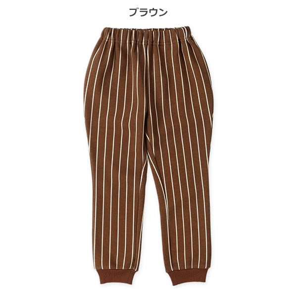 西松屋 ELFINDOLL 裏起毛ストライプパンツ 正規品