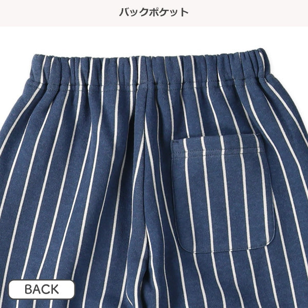 西松屋 ELFINDOLL 裏起毛ストライプパンツ 正規品
