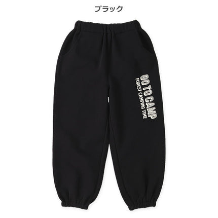 西松屋 ELFINDOLL 裏起毛ロゴプリントワイドパンツ 正規品