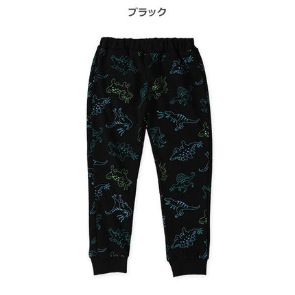 西松屋 ELFINDOLL 裏起毛恐竜総柄パンツ 正規品