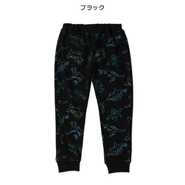 西松屋 ELFINDOLL 裏起毛恐竜総柄パンツ 正規品