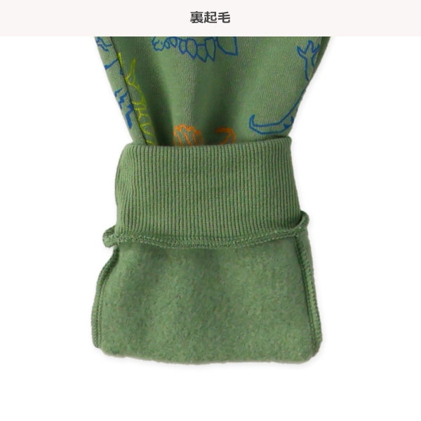 西松屋 ELFINDOLL 裏起毛恐竜総柄パンツ 正規品