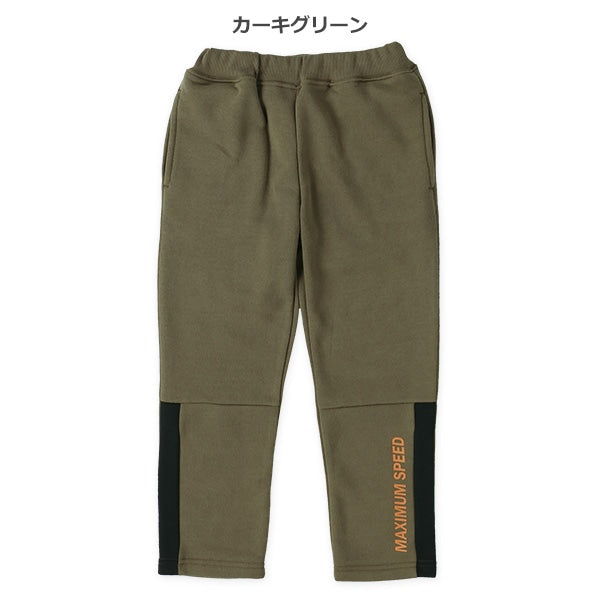 西松屋 ELFINDOLL 裏起毛ひざ下ロゴラインパンツ 正規品