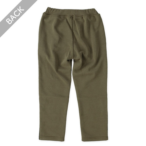 西松屋 ELFINDOLL 裏起毛ひざ下ロゴラインパンツ 正規品