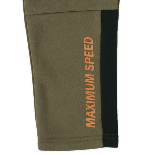 西松屋 ELFINDOLL 裏起毛ひざ下ロゴラインパンツ 正規品