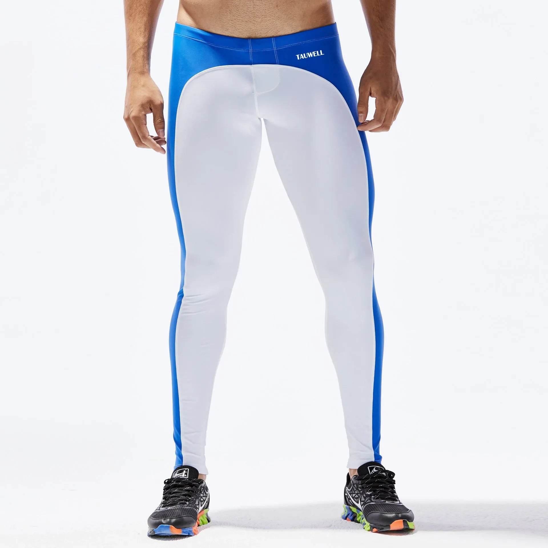 Men's color block Spandex sports yoga pants Long John Pant