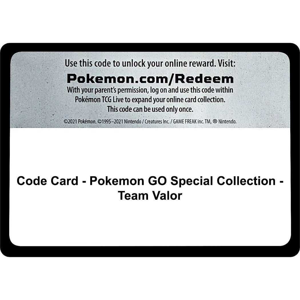 Code Card - Pokemon GO Special Collection - Team Valor (PGO)