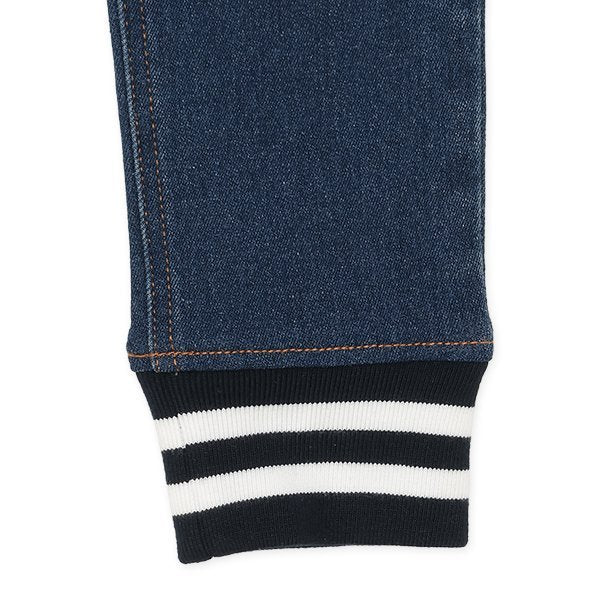 西松屋 ELFINDOLL CLASSIC 裏起毛裾リブデニムパンツ 正規品