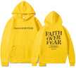 New Hoodie Faith Fear Men's And Women's Printed Sweatshirt