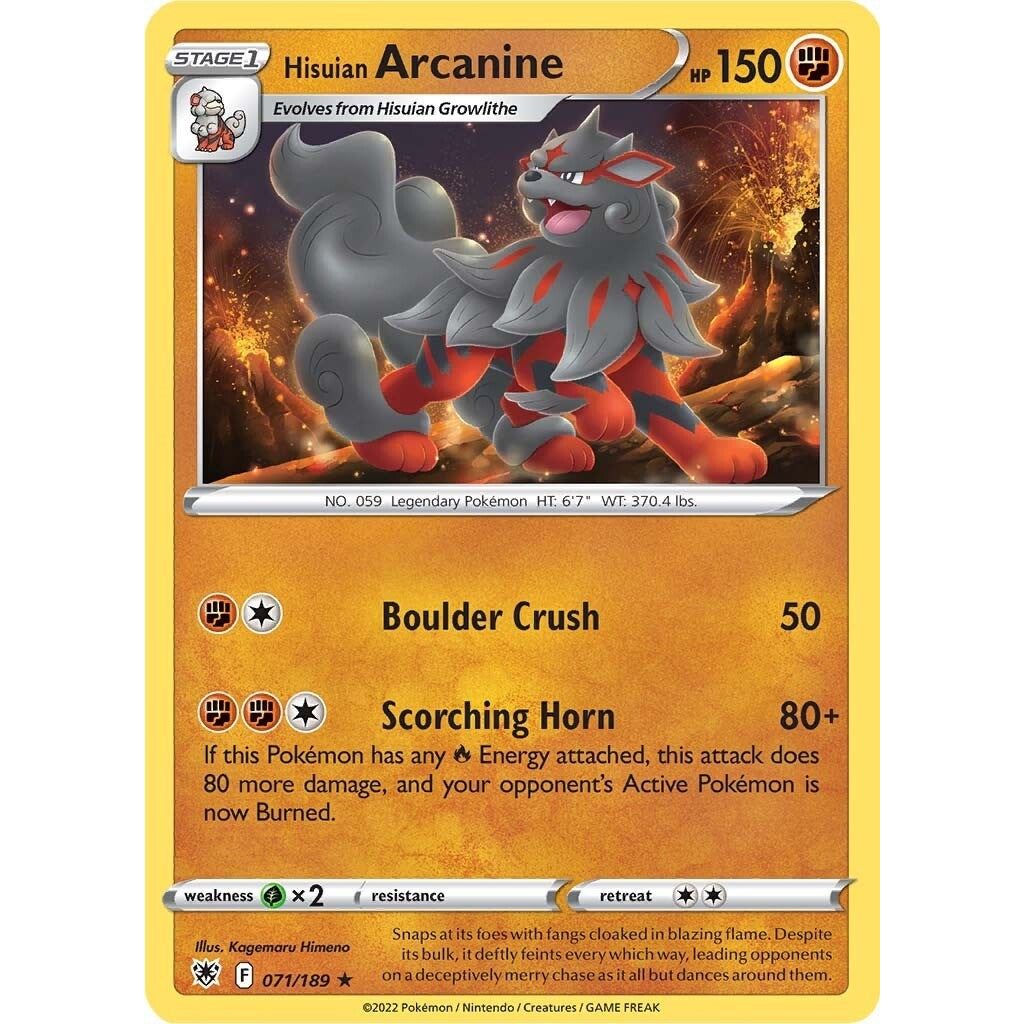 Hisuian Arcanine (071/189) (SWSH10)