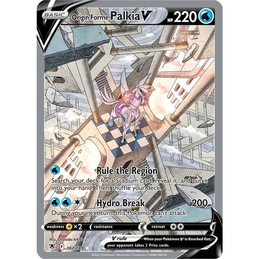 Origin Forme Palkia V (Alternate Full Art) (167/189) (SWSH10)