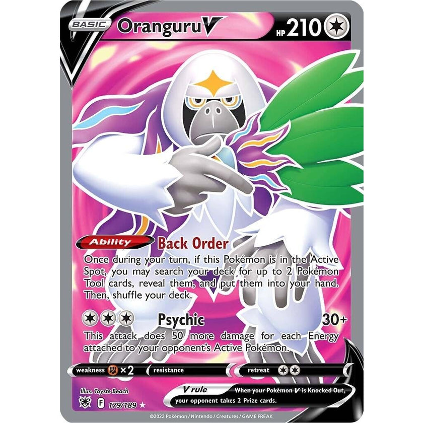 Oranguru V (Full Art) (179/189) (SWSH10)