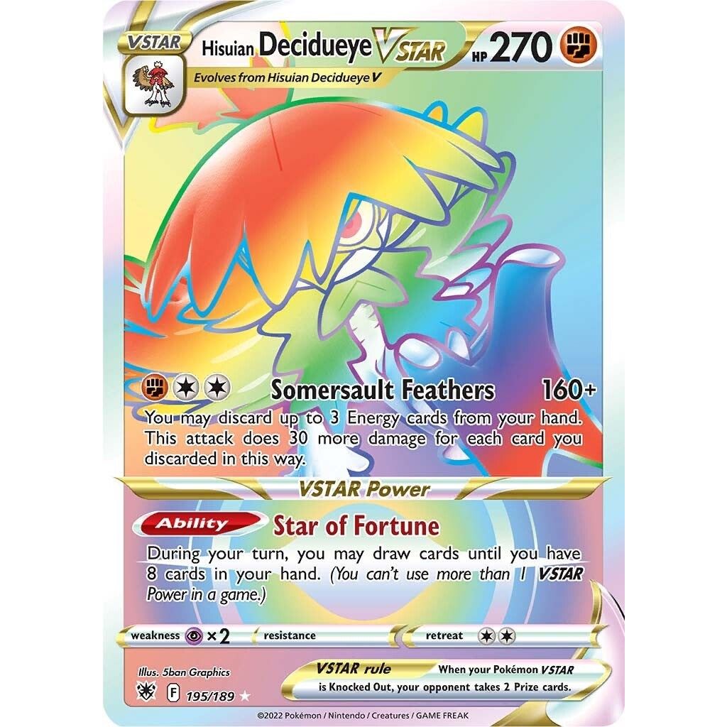 Hisuian Decidueye VSTAR (Secret) (195/189) (SWSH10)