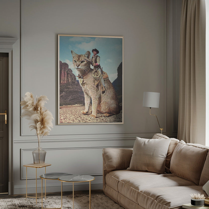 wall art Cat Lone Ranger