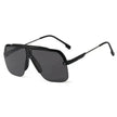 Premium Rimless Oversized Aviator Sunglasses for Women, PC Lens UV Protection Women’s Shade