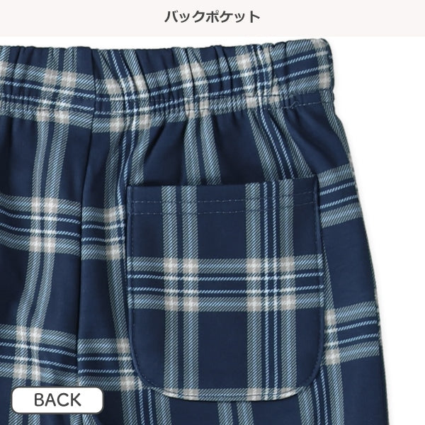 西松屋 裏ぽか チェック総柄パンツ 正規品