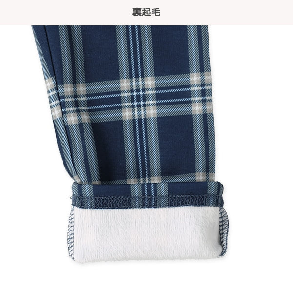 西松屋 裏ぽか チェック総柄パンツ 正規品