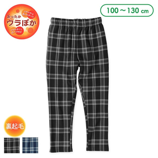 西松屋 裏ぽか チェック総柄パンツ 正規品