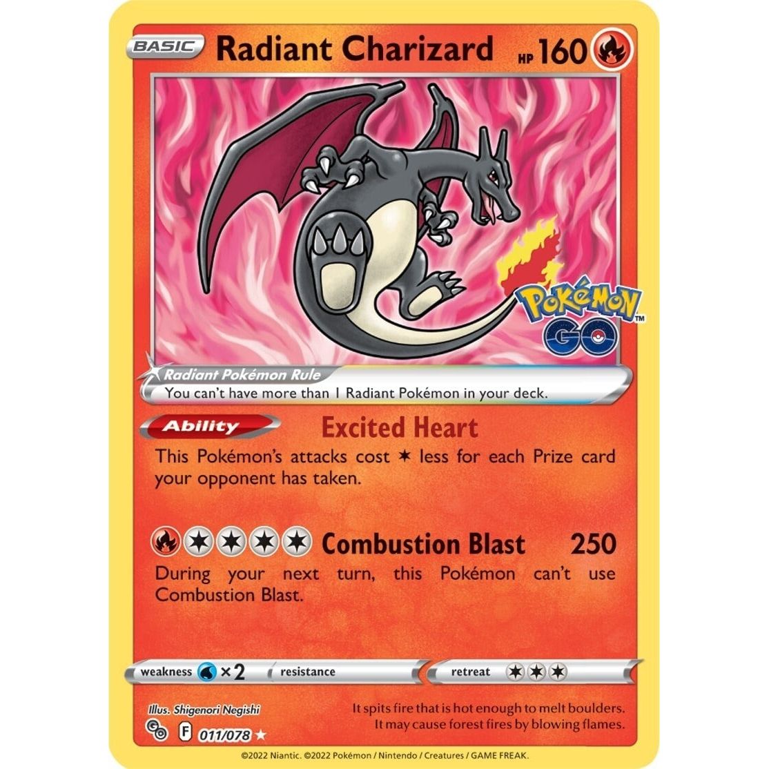 Radiant Charizard (011/078) (PGO)