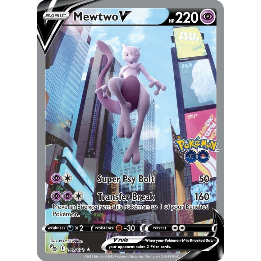 Mewtwo V (Alternate Full Art) (072/078) (PGO)