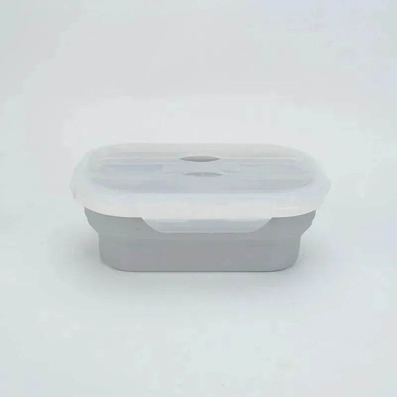 Portable Silicone Foldable Compressible Lunch Box container