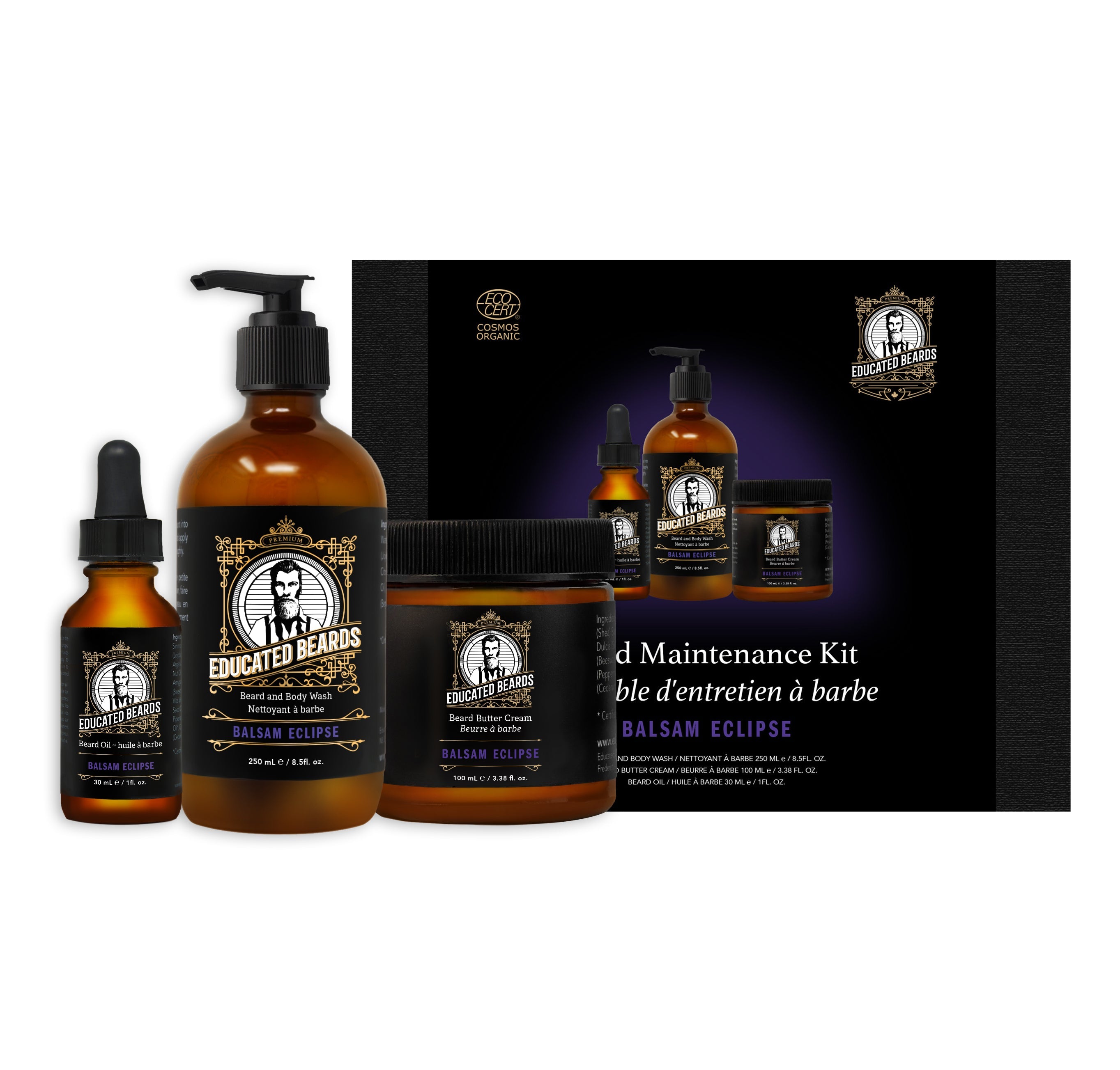 Educated Beards - Beard Maintenance Kit Balsam Eclip. (1kit)