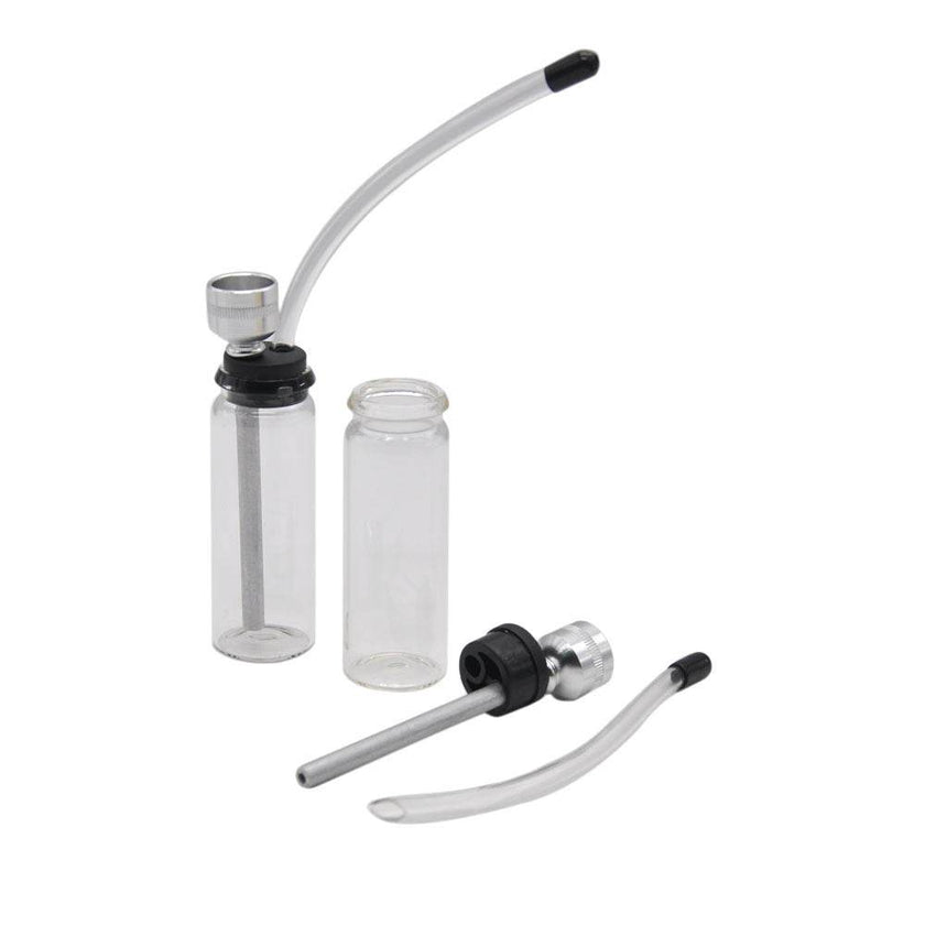 Glass pipe made of metal aluminum hookah