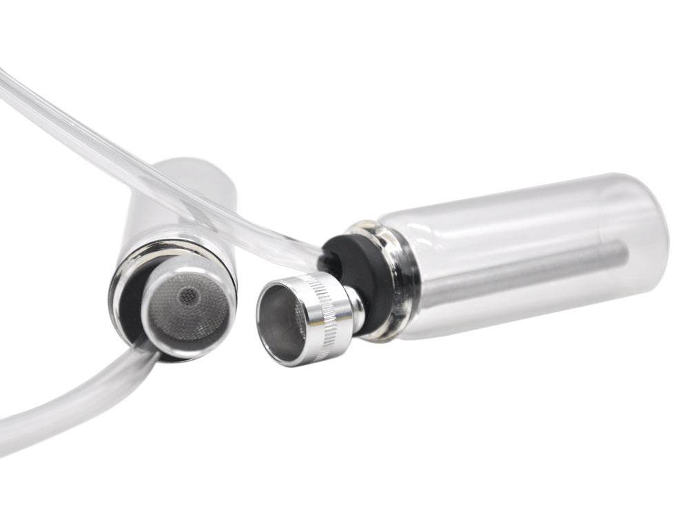 Glass pipe made of metal aluminum hookah