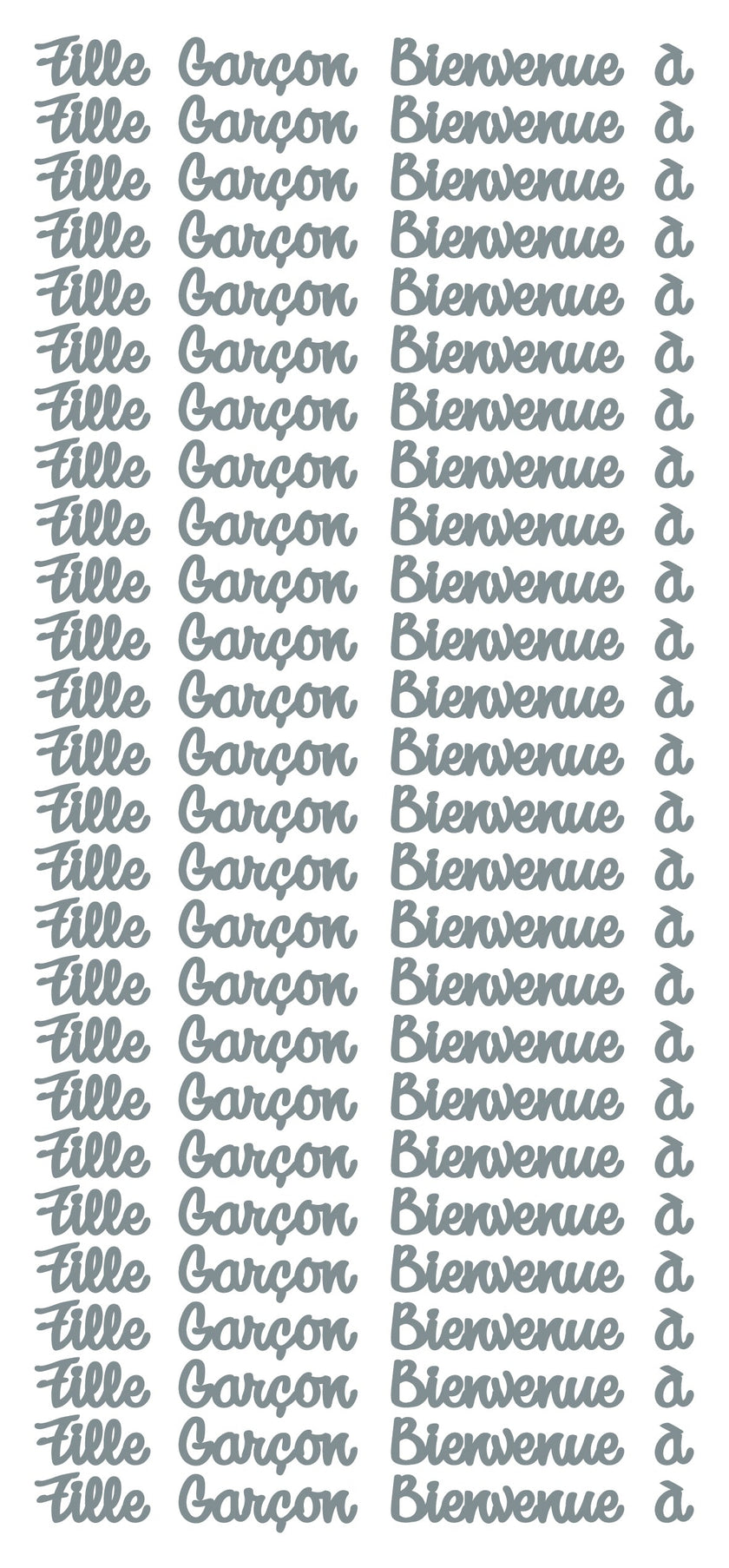 Peel Off Stickers - Fille Garçon Bienvenue