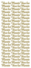 Peel Off Stickers - Vive les Mariés