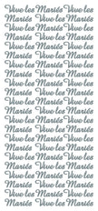 Peel Off Stickers - Vive les Mariés