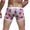 Spandex Mesh Printed Pouch boxer briefs  underwear men