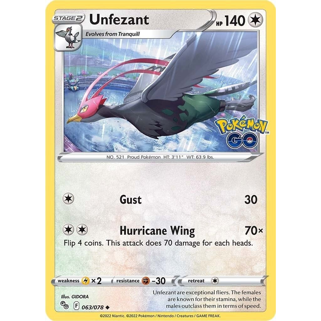 Unfezant (063/078) (PGO)