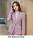 Women's Business Casual Suit Set – Blazer Jacket, 4 Colors, S–4XL (Canada & USA)