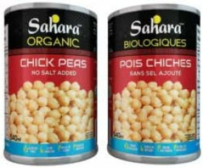 Sahara - Organic Chick Peas No Salt Added (540ml)