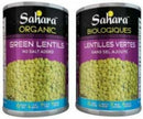 Sahara - Organic Green Lentils No Salt (540ml)
