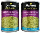 Sahara - Organic Green Lentils No Salt (540ml)