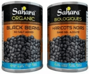 Sahara - Organic Black Beans No Salt Added (540ml)