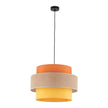 TRIO Jute Mid-Century Boho Large Pendant Ceiling Light Fixture for Kitchen Island, Dining Room & Living Room