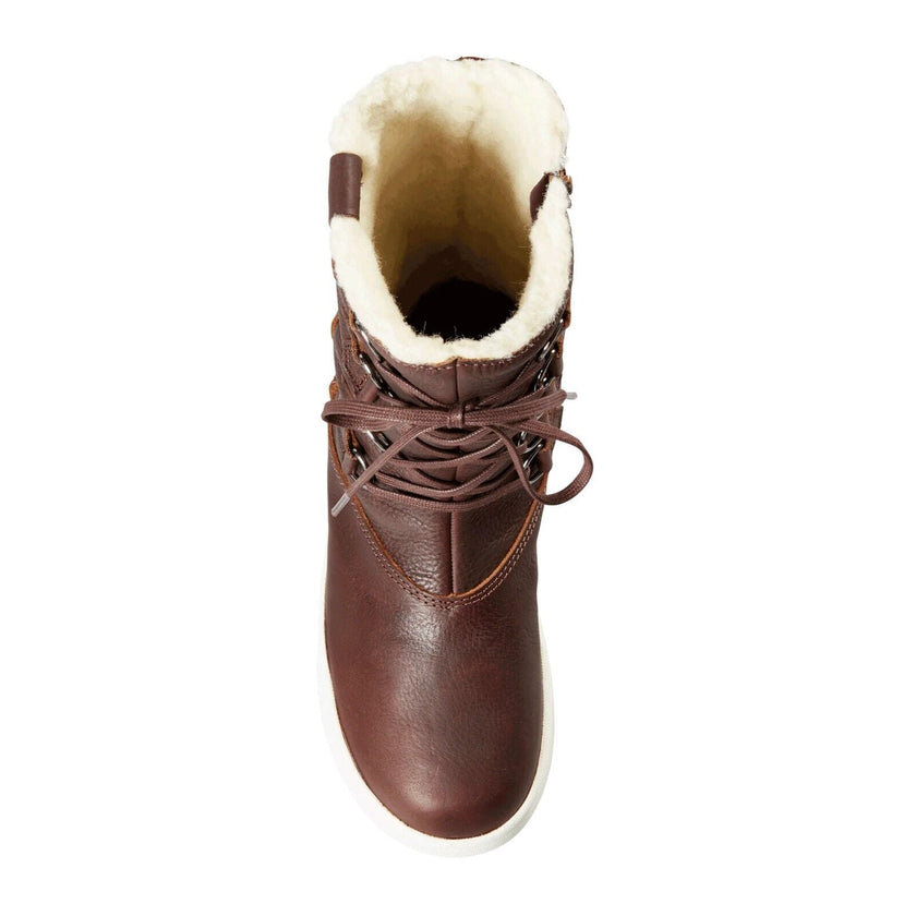 Baffin Women's Yorkville Wool Lined Waterproof Leather Winter Boots with Side Zip Entry