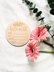 Birth Announcment Milestone Set