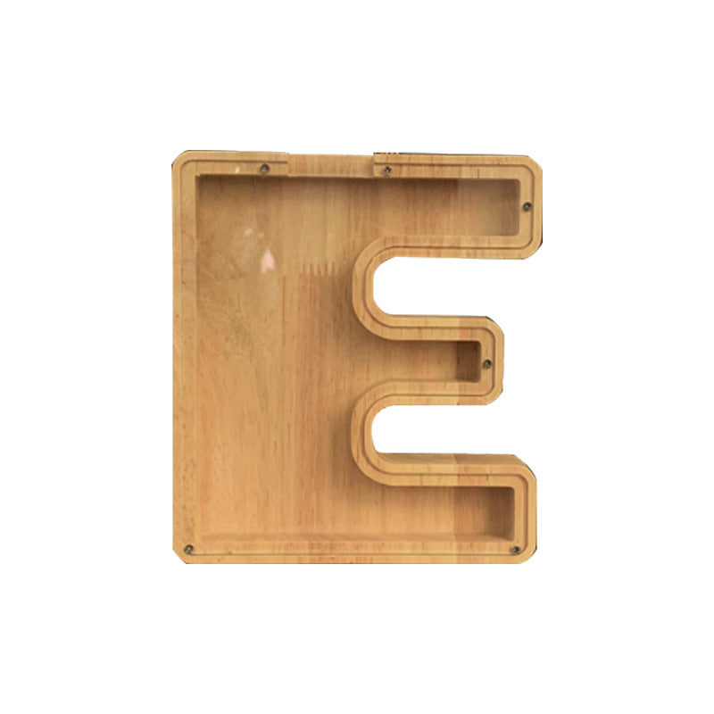 Wooden Animal & Alphabet Piggy Bank – Kids Holiday Gift, A–Z & Animal Styles