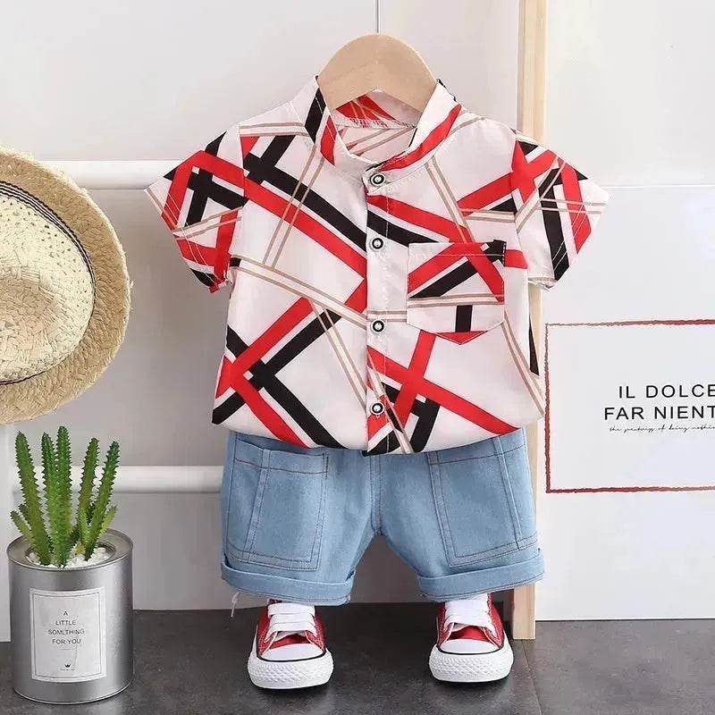 Cross-border Suit Short Sleeve Two-piece